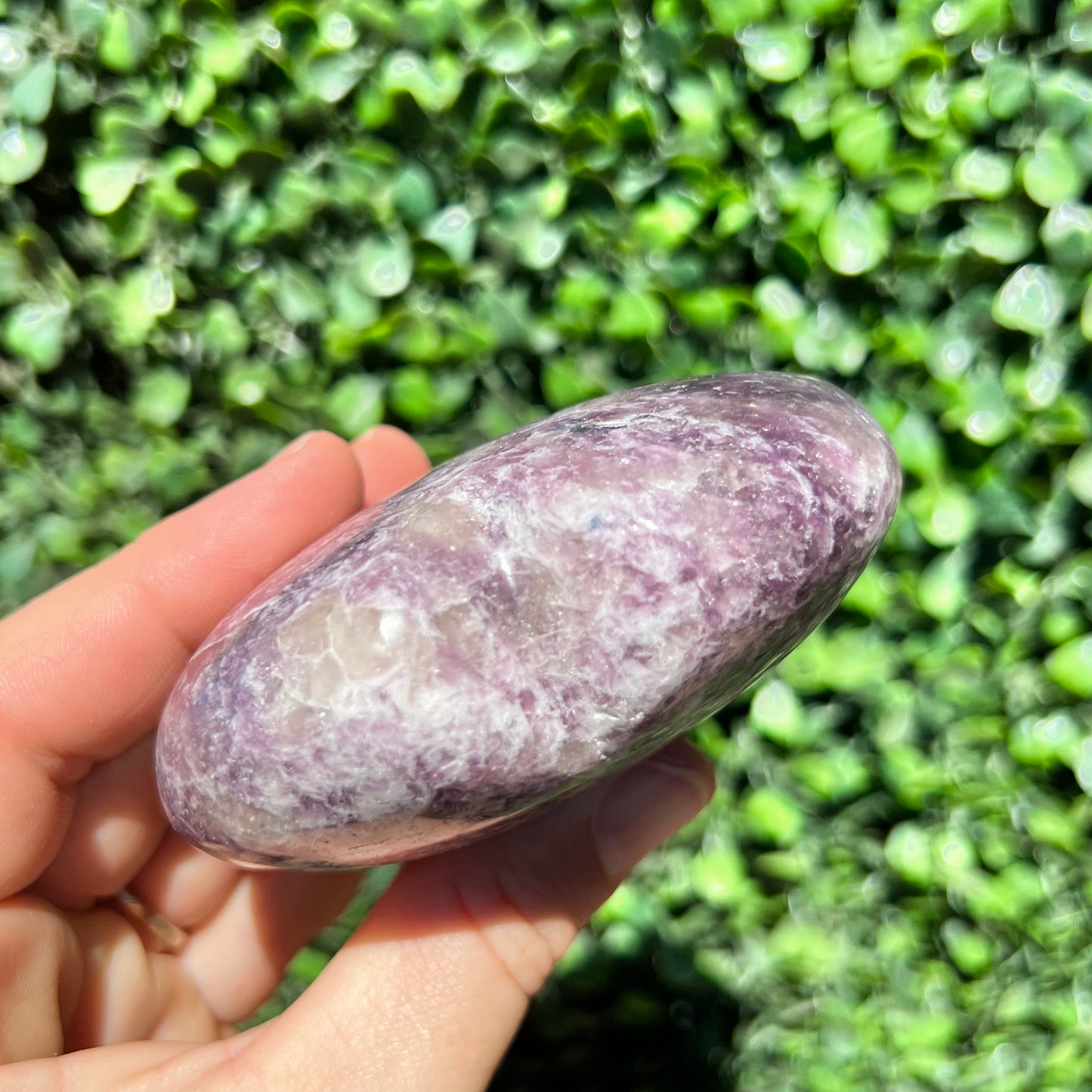 Lepidolite Smokey Heart