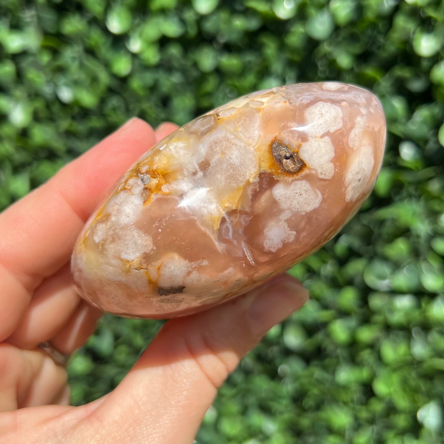 Flower Agate Heart