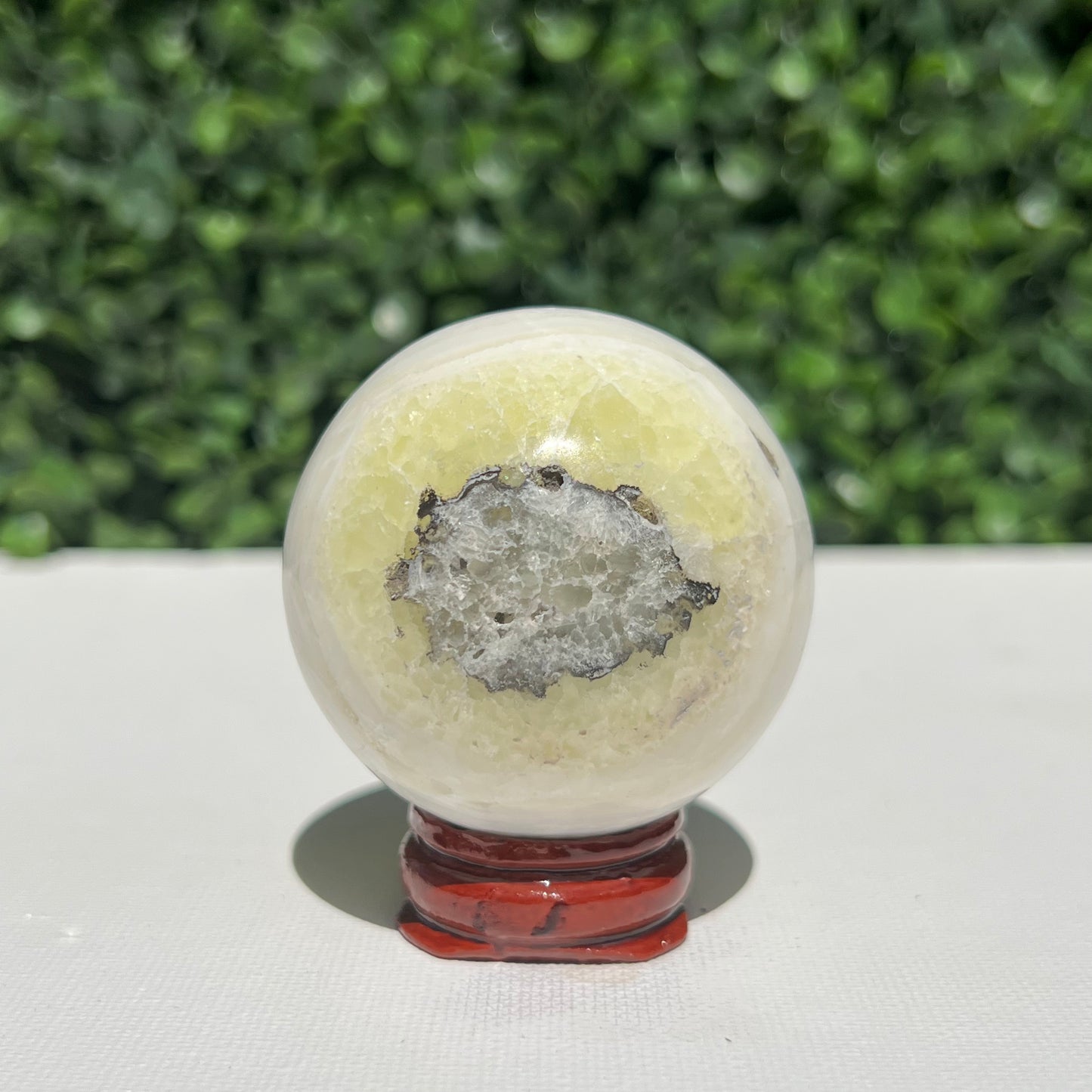 Golden Calcite Crystal Sphere