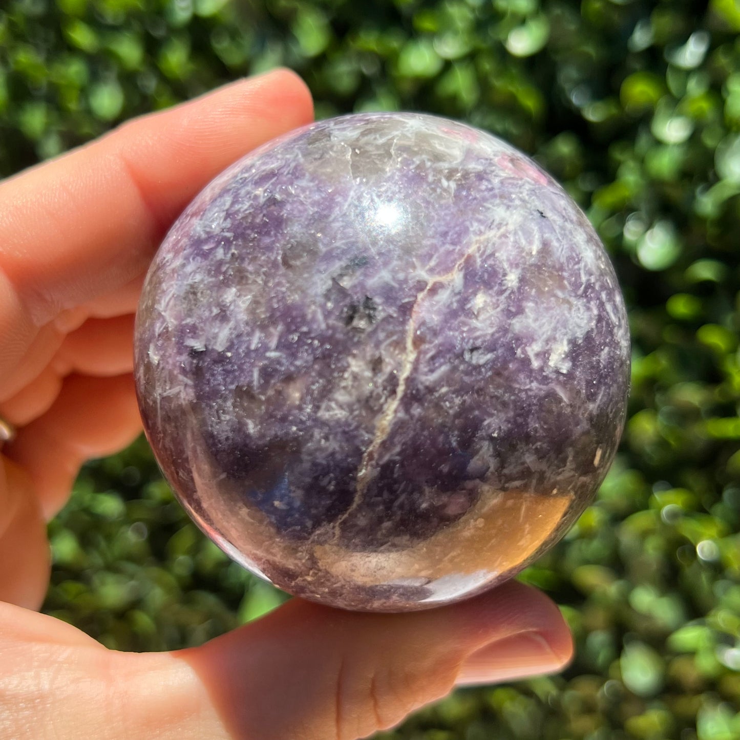 Lepidolite Unicorn Stone Sphere