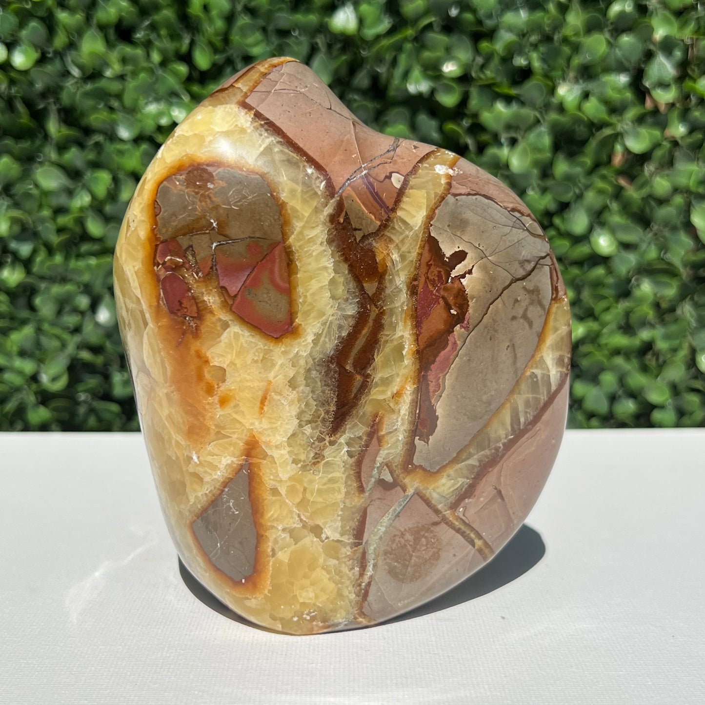 Septarian Yellow Calcite Free Form