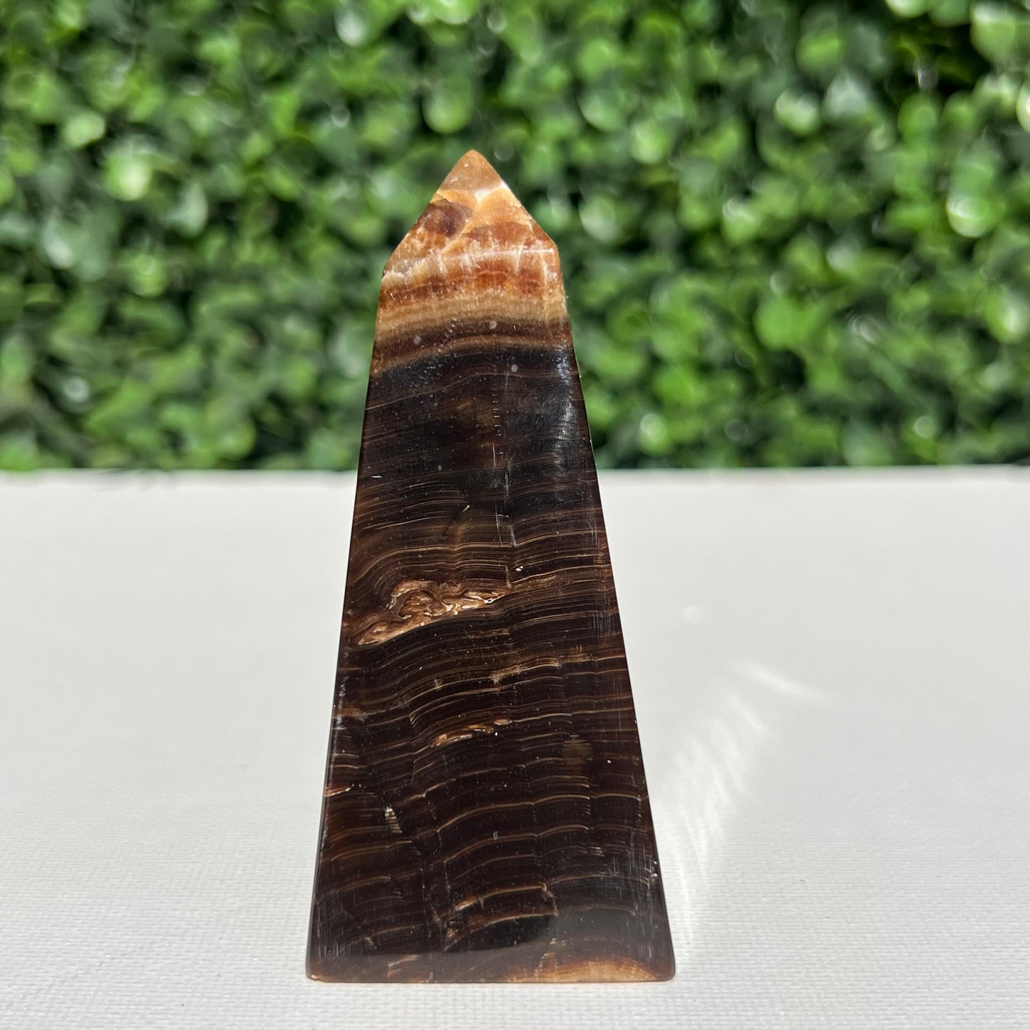 Chocolate Calcite Obelisk