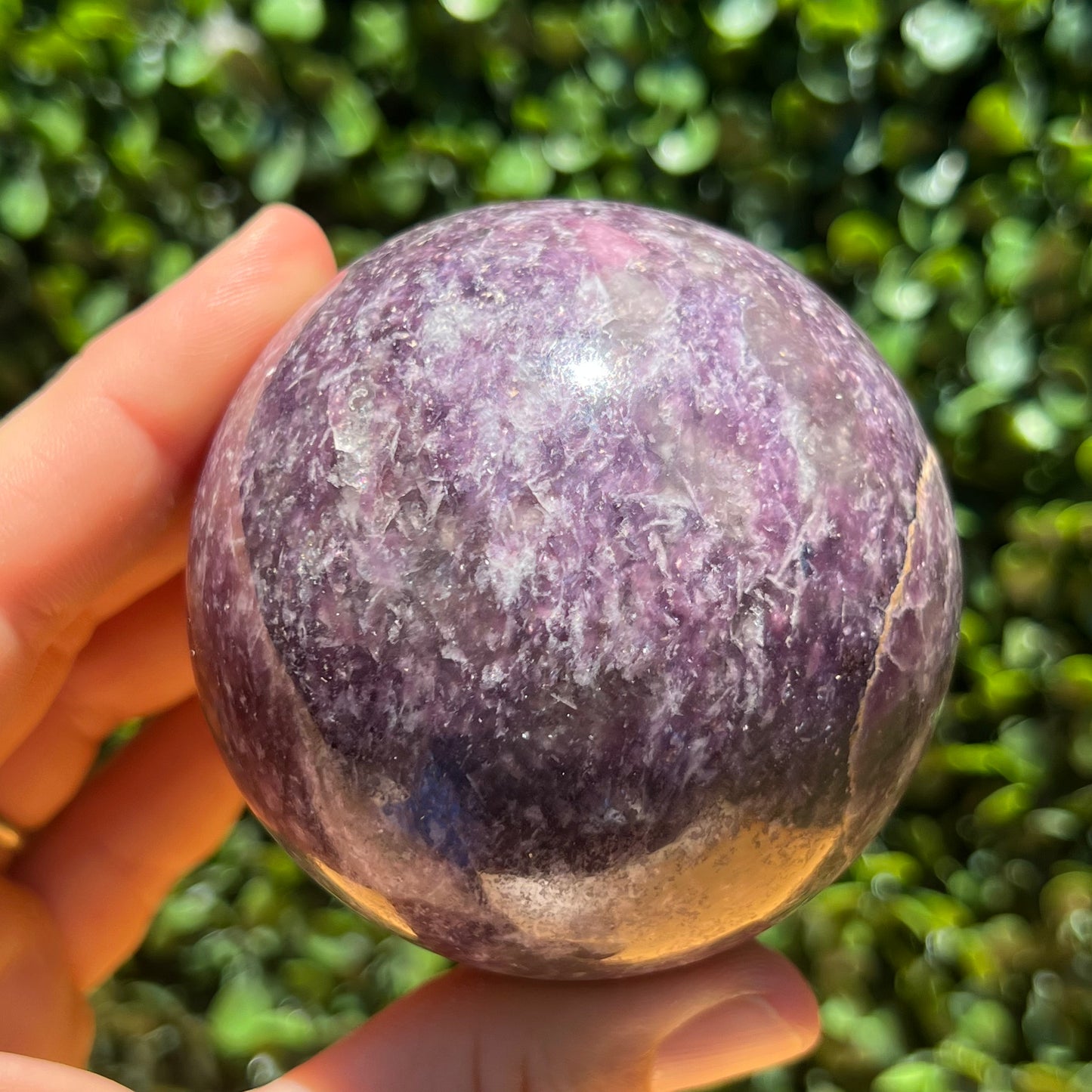 Lepidolite Unicorn Stone Sphere