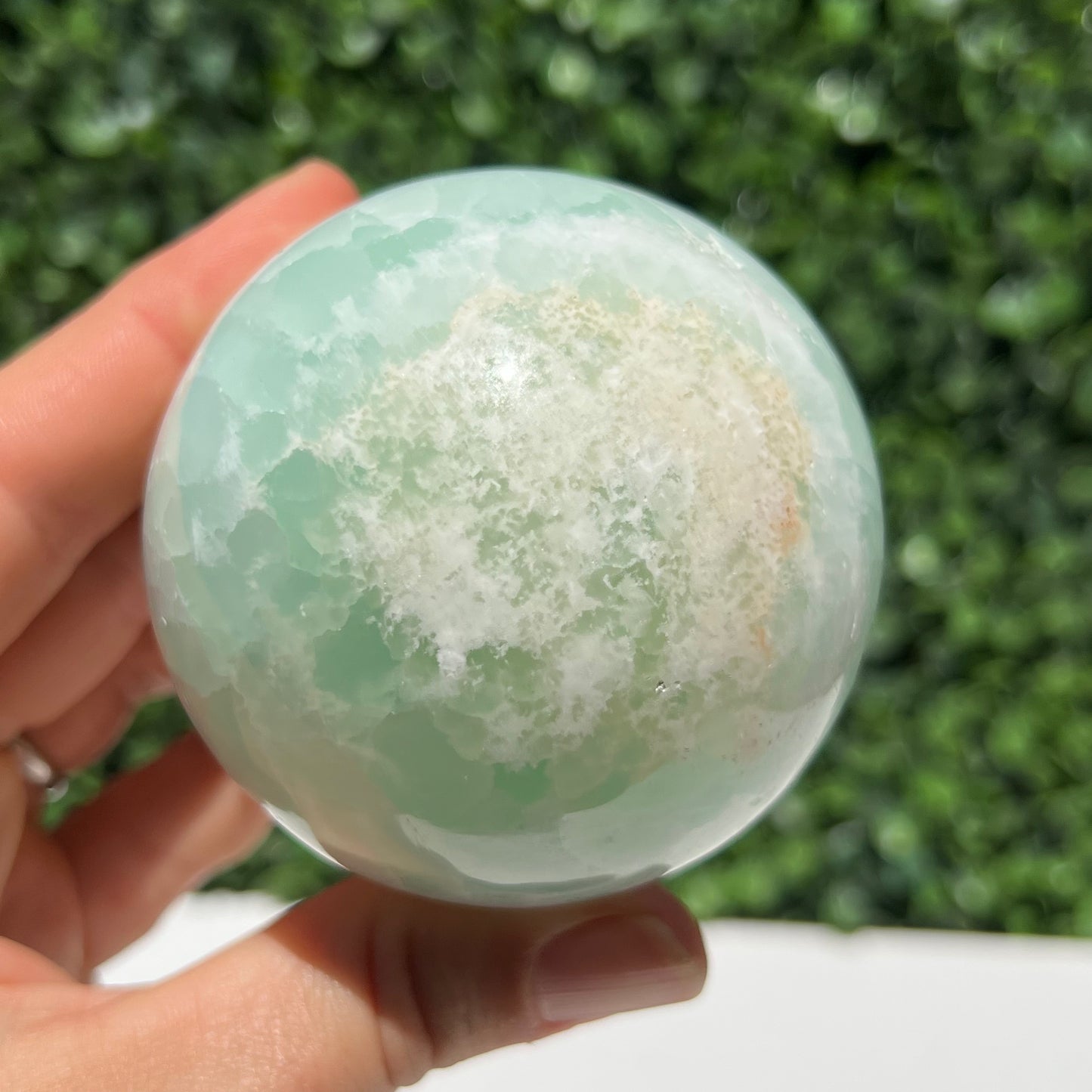 Pistachio Calcite Sphere