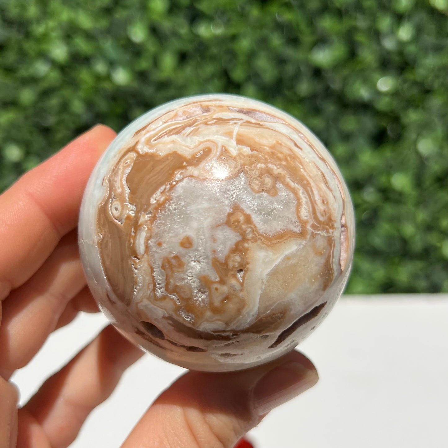 Pistachio Calcite Sphere