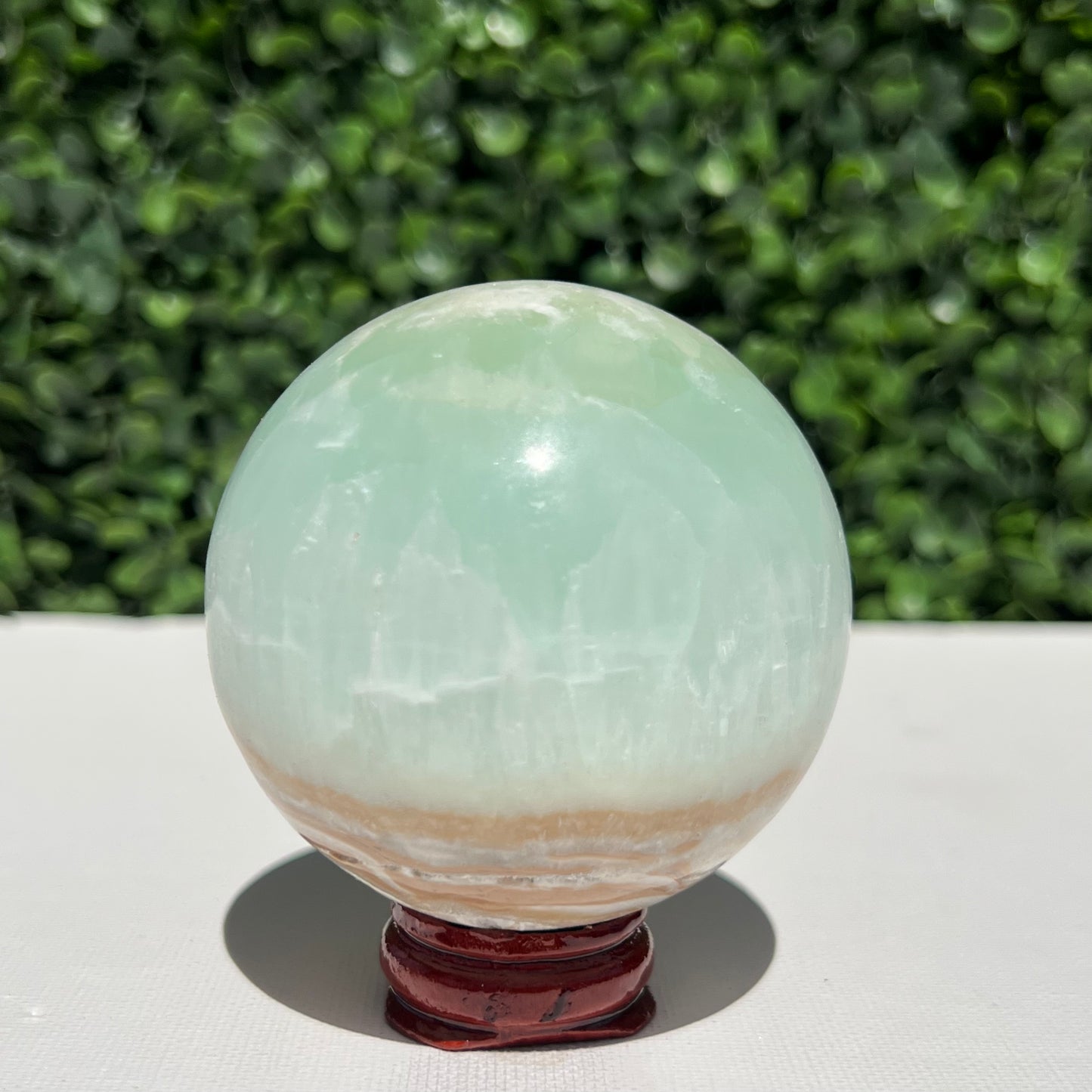 Pistachio Calcite Sphere