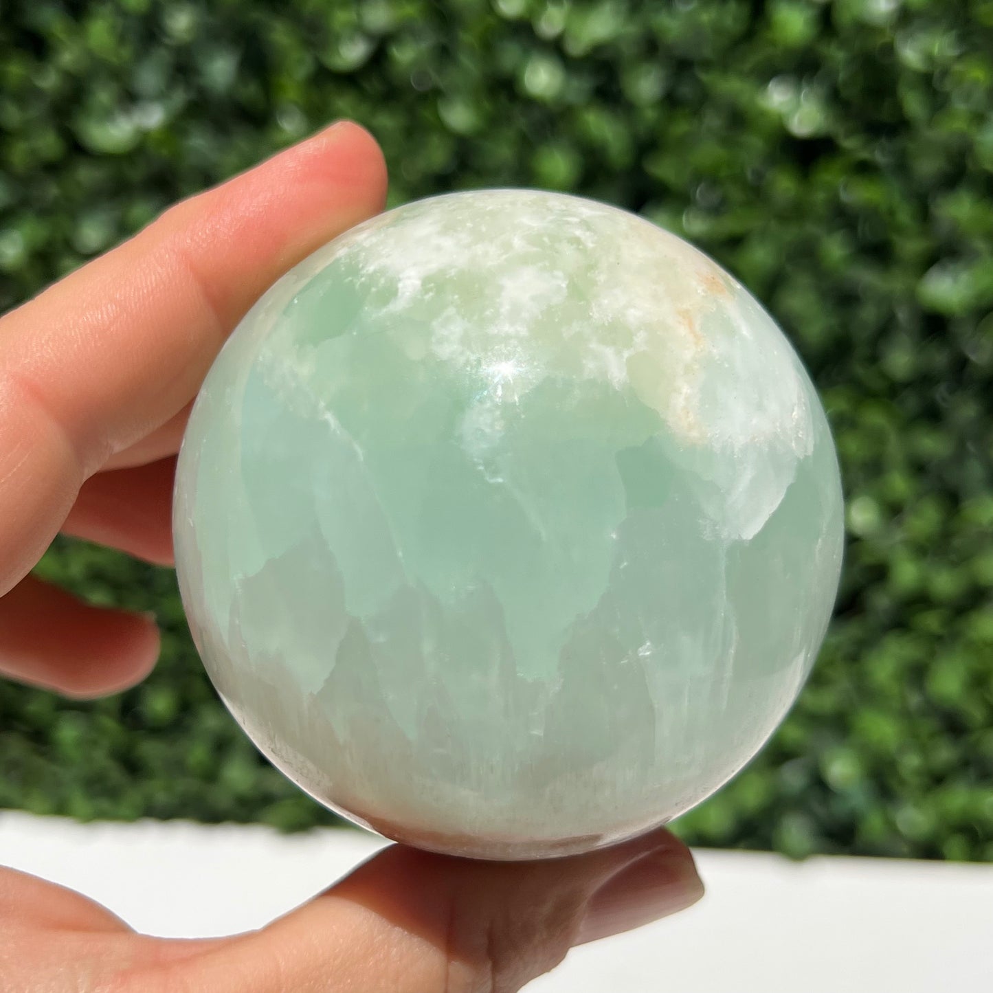 Pistachio Calcite Sphere