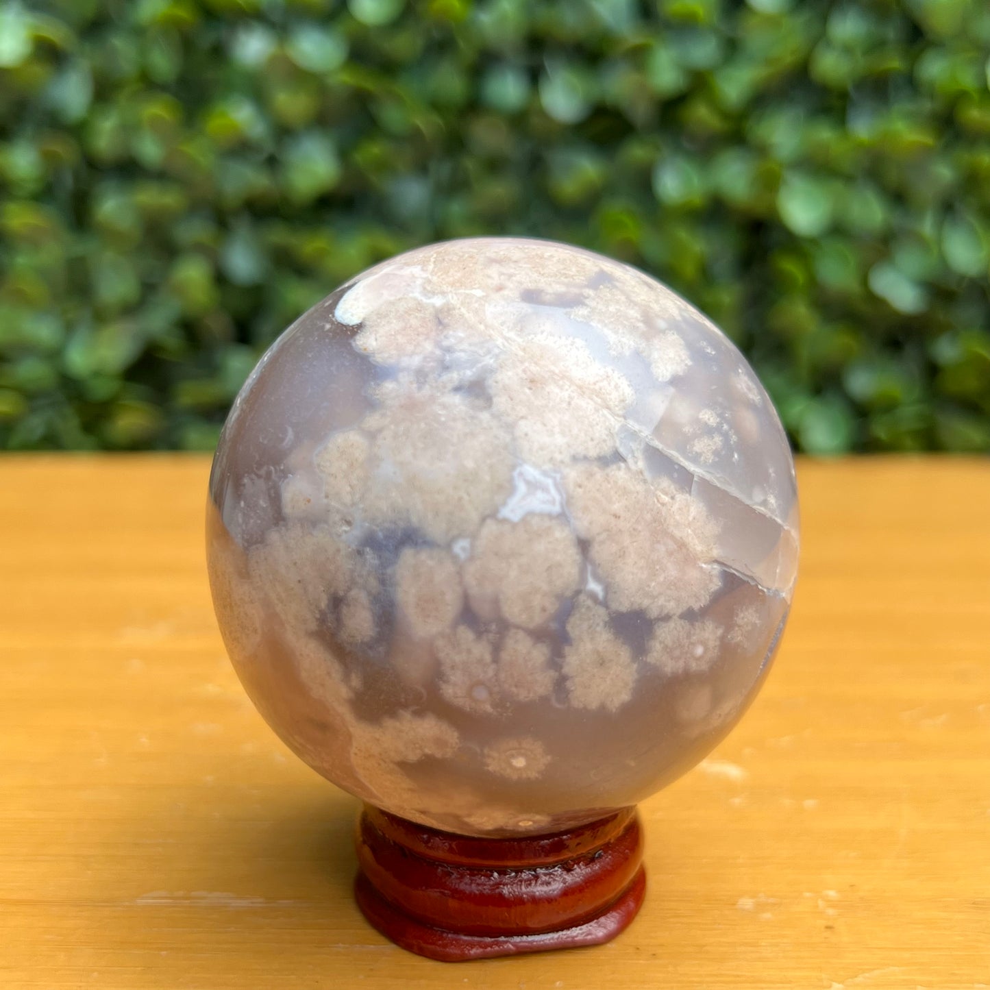 Flower Agate Sphere