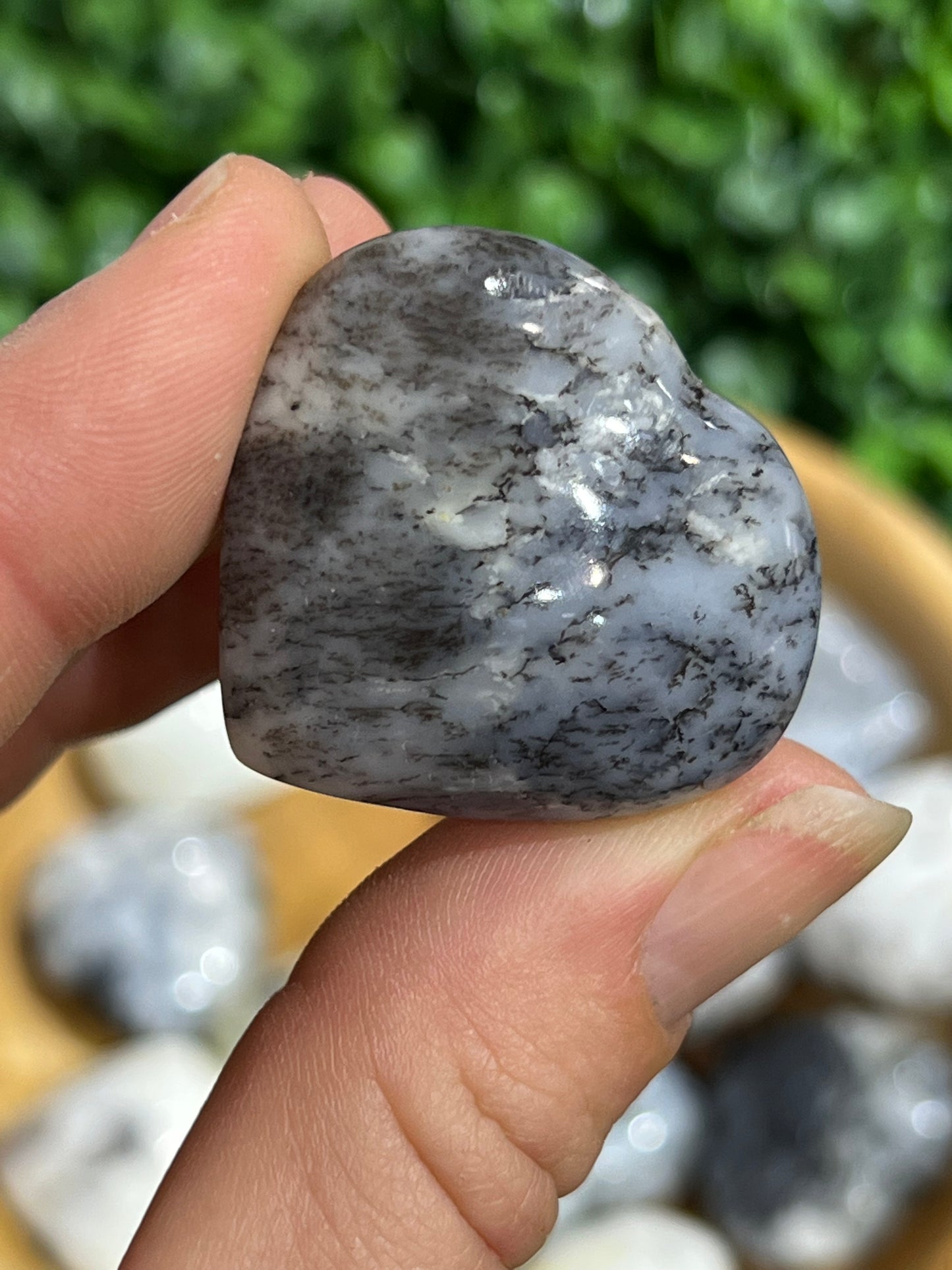 Dendritic Agate Gemstone Heart’s