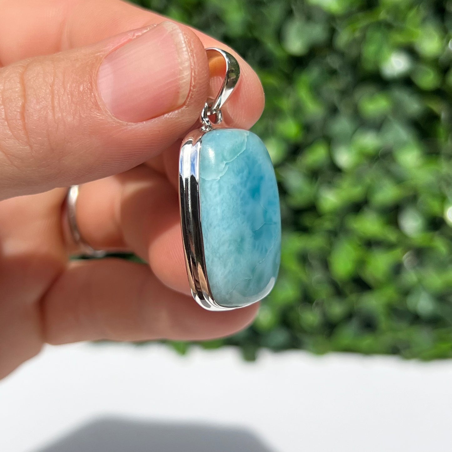 Larimar 925 Silver Pendant