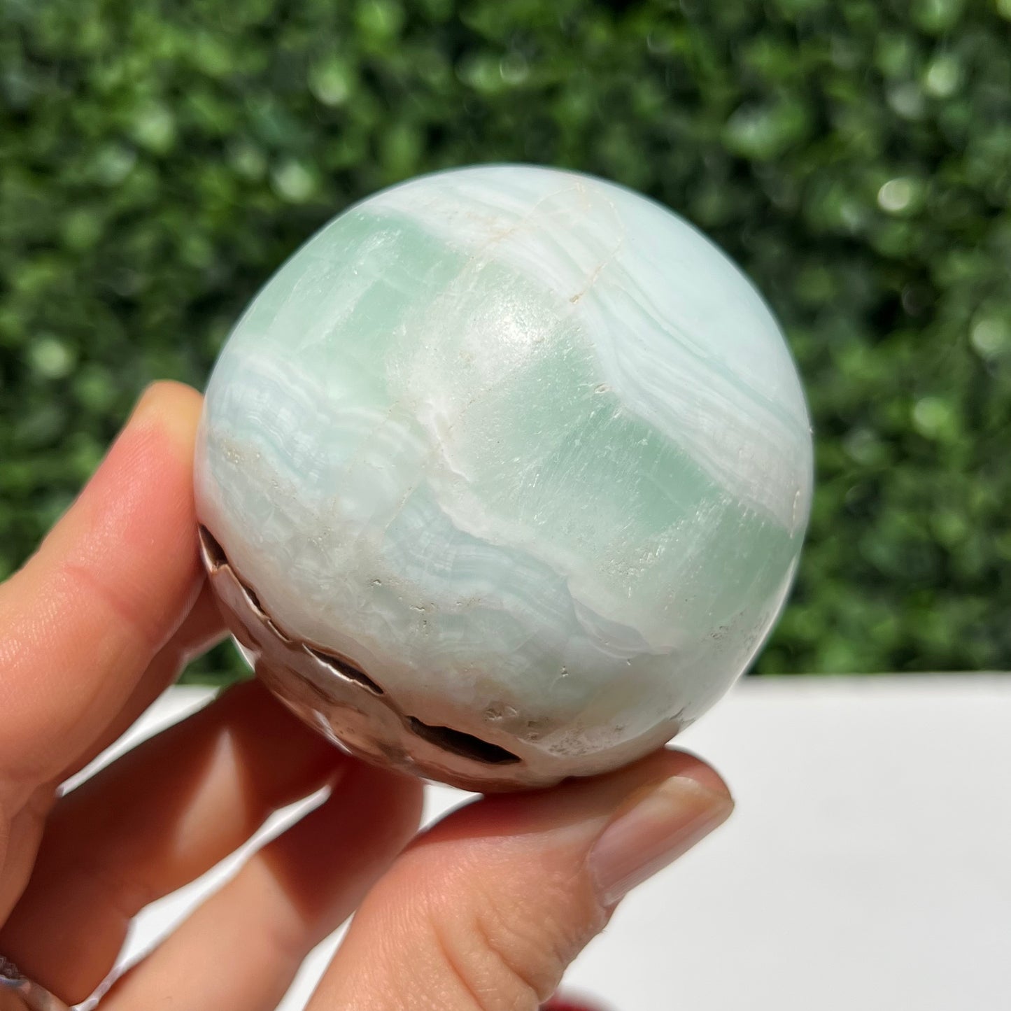 Pistachio Calcite Sphere