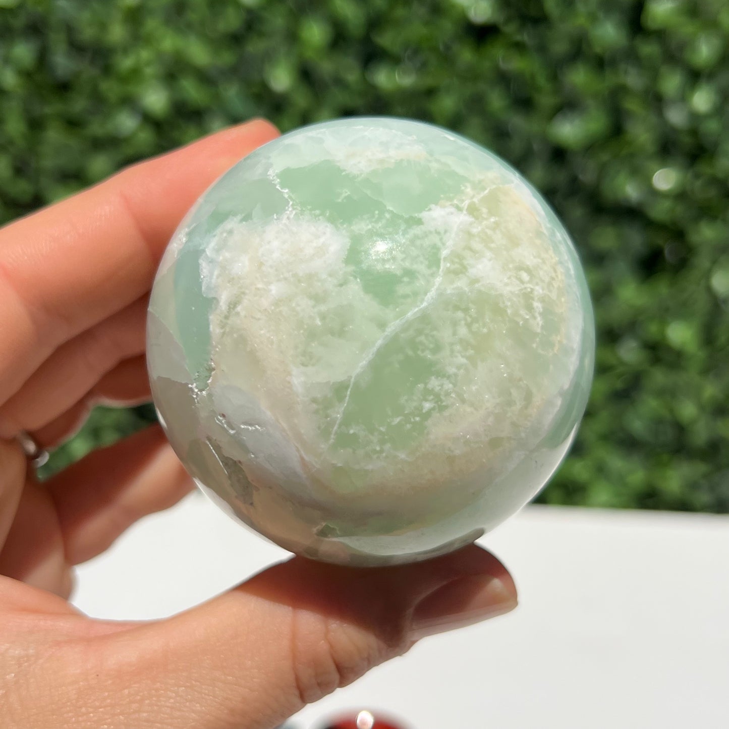 Pistachio Calcite Sphere
