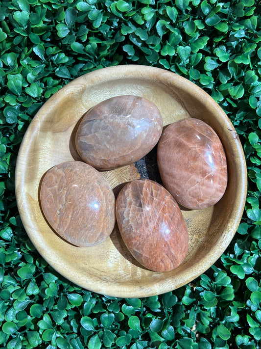 Peach Moonstone Palm Stone’s