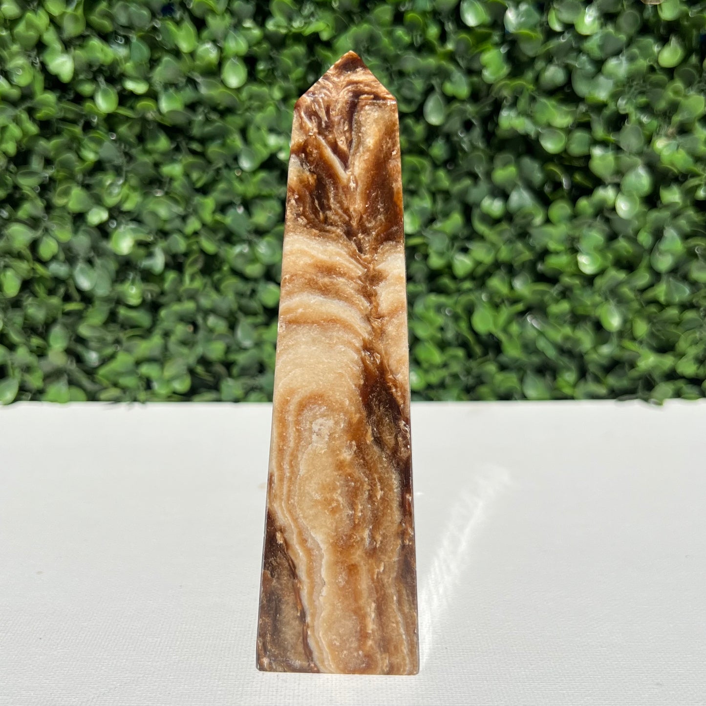 Chocolate Calcite Obelisk