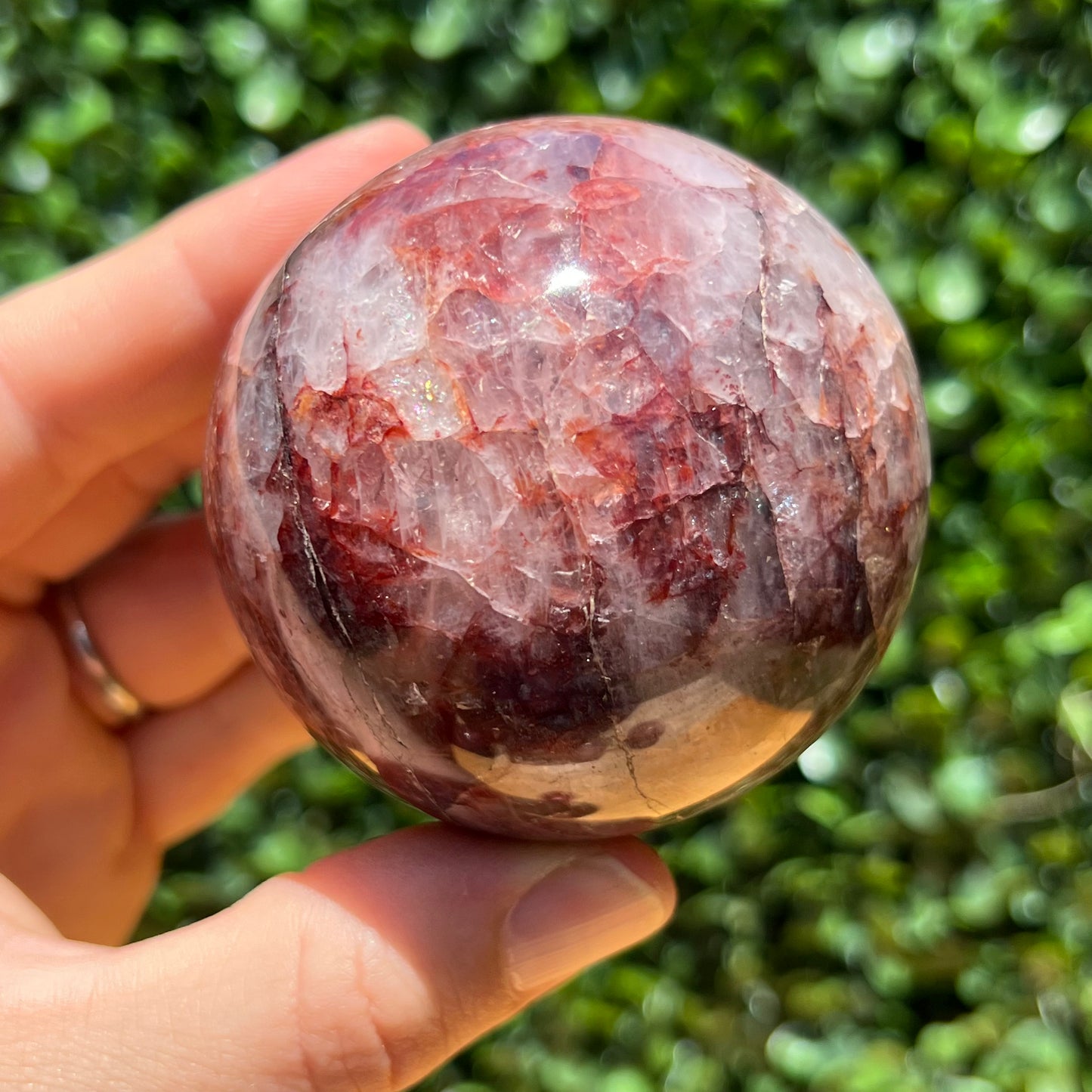 Fire Quartz Sphere