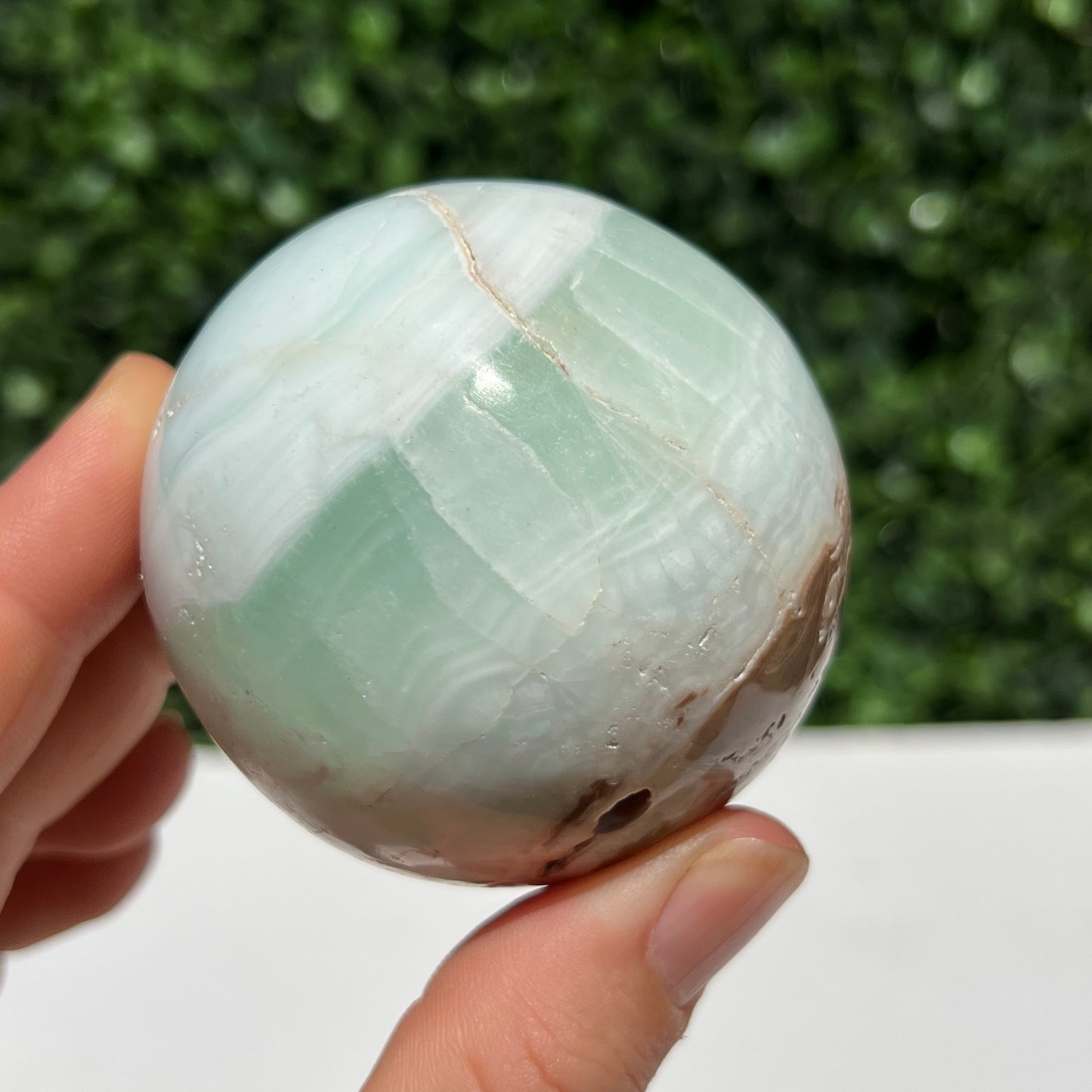 Pistachio Calcite Sphere