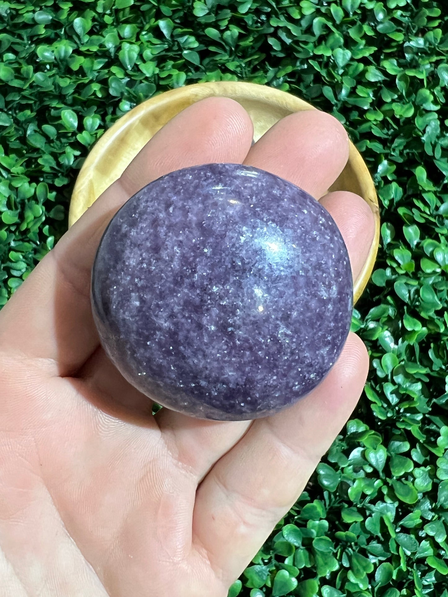 Lepidolite Palm Stone’s