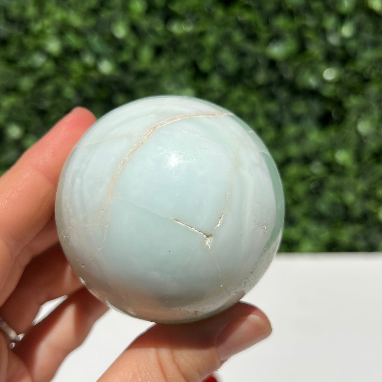 Pistachio Calcite Sphere