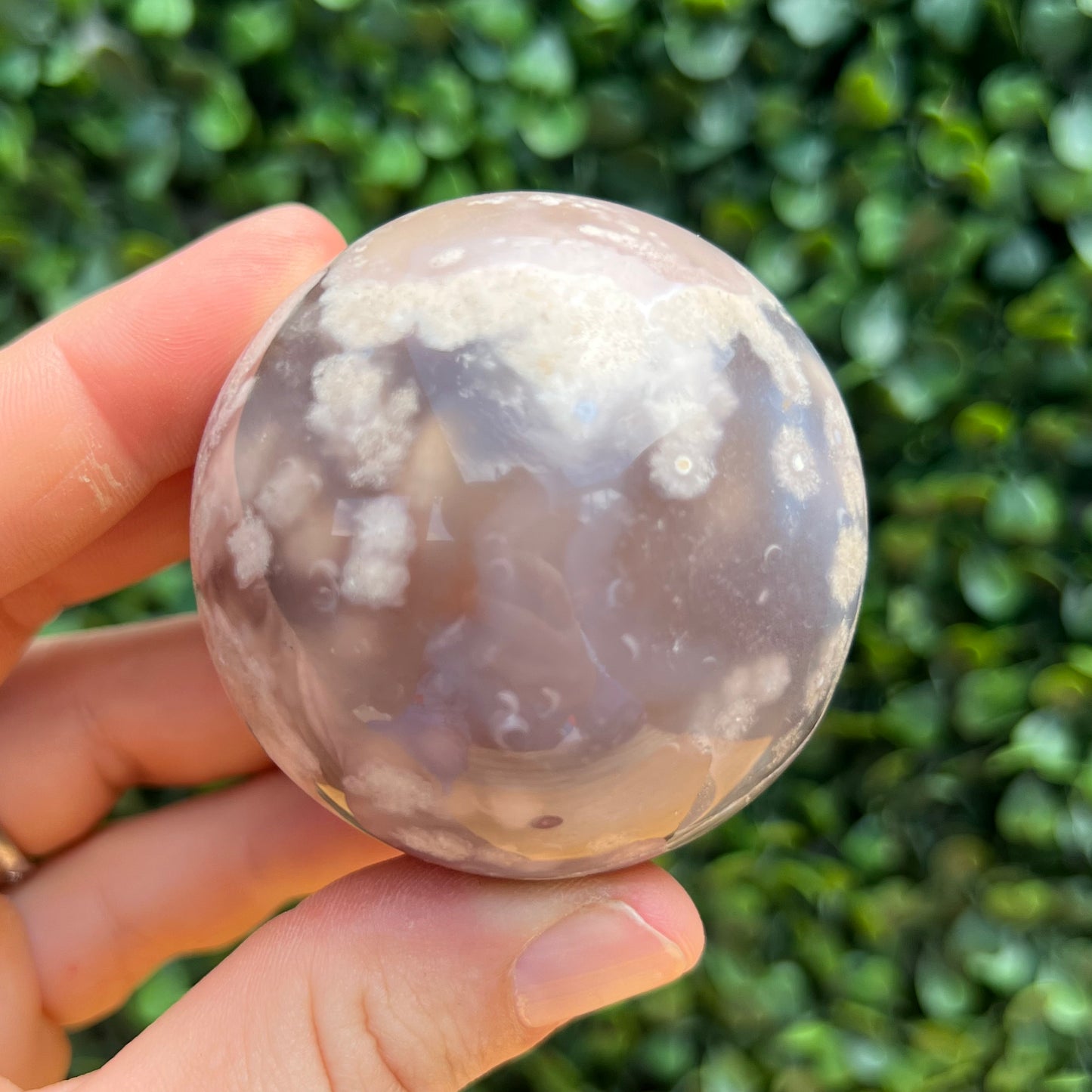Flower Agate Sphere