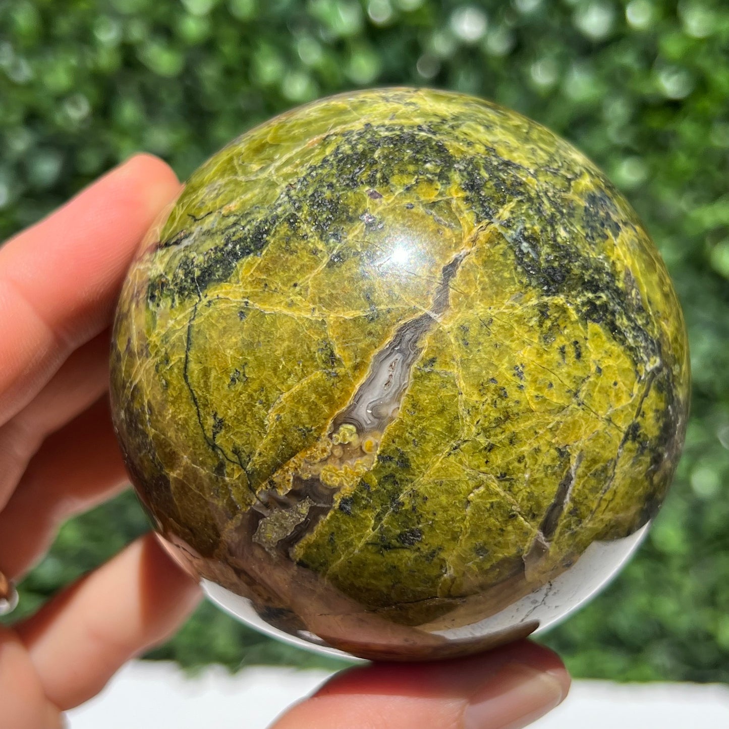 Kiwi Opal Sphere