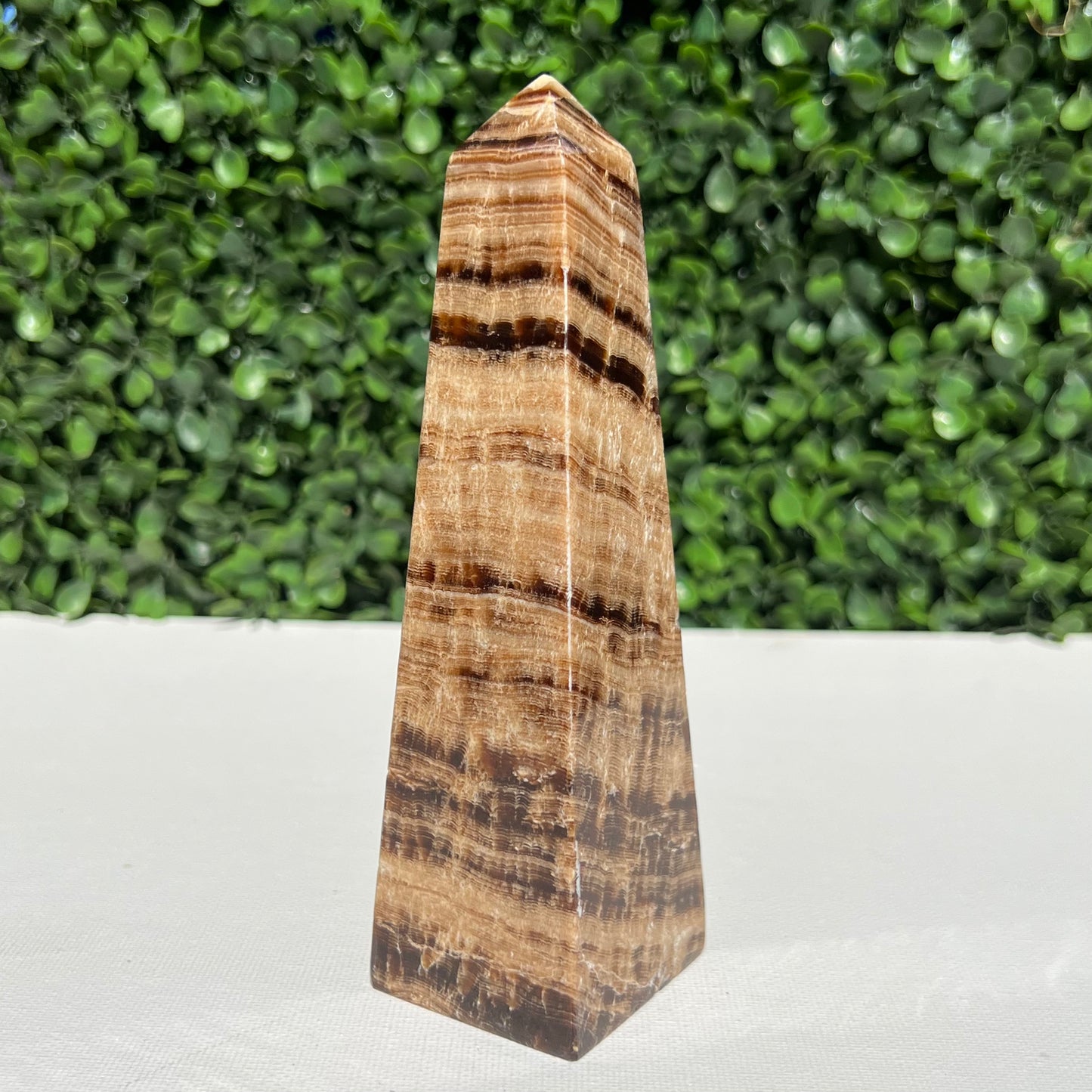 Chocolate Calcite Obelisk