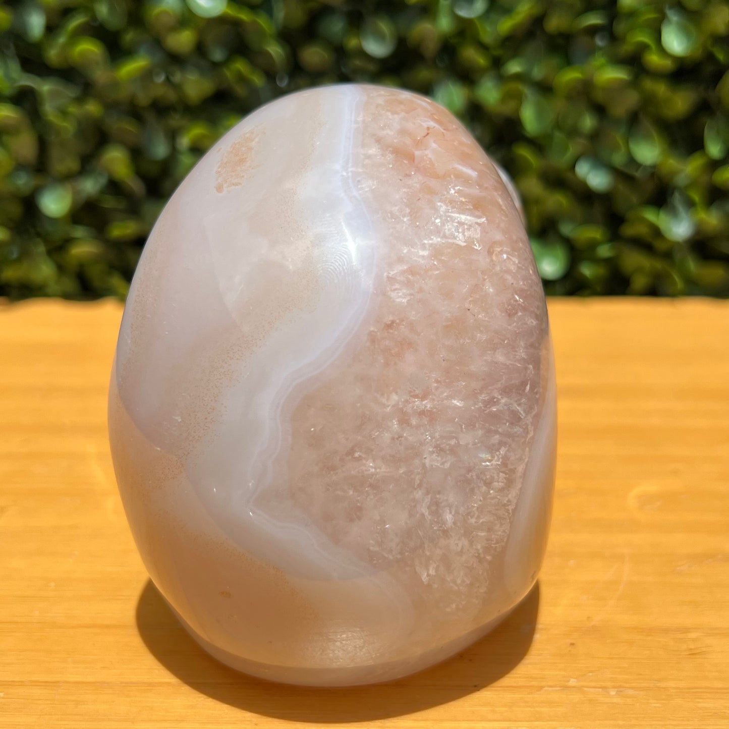 Flower Agate Quartz Skull