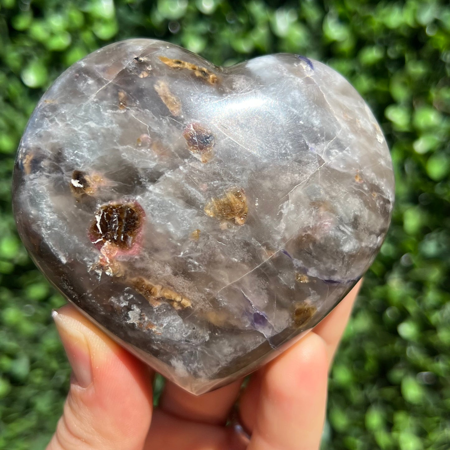 Lepidolite Mix Heart