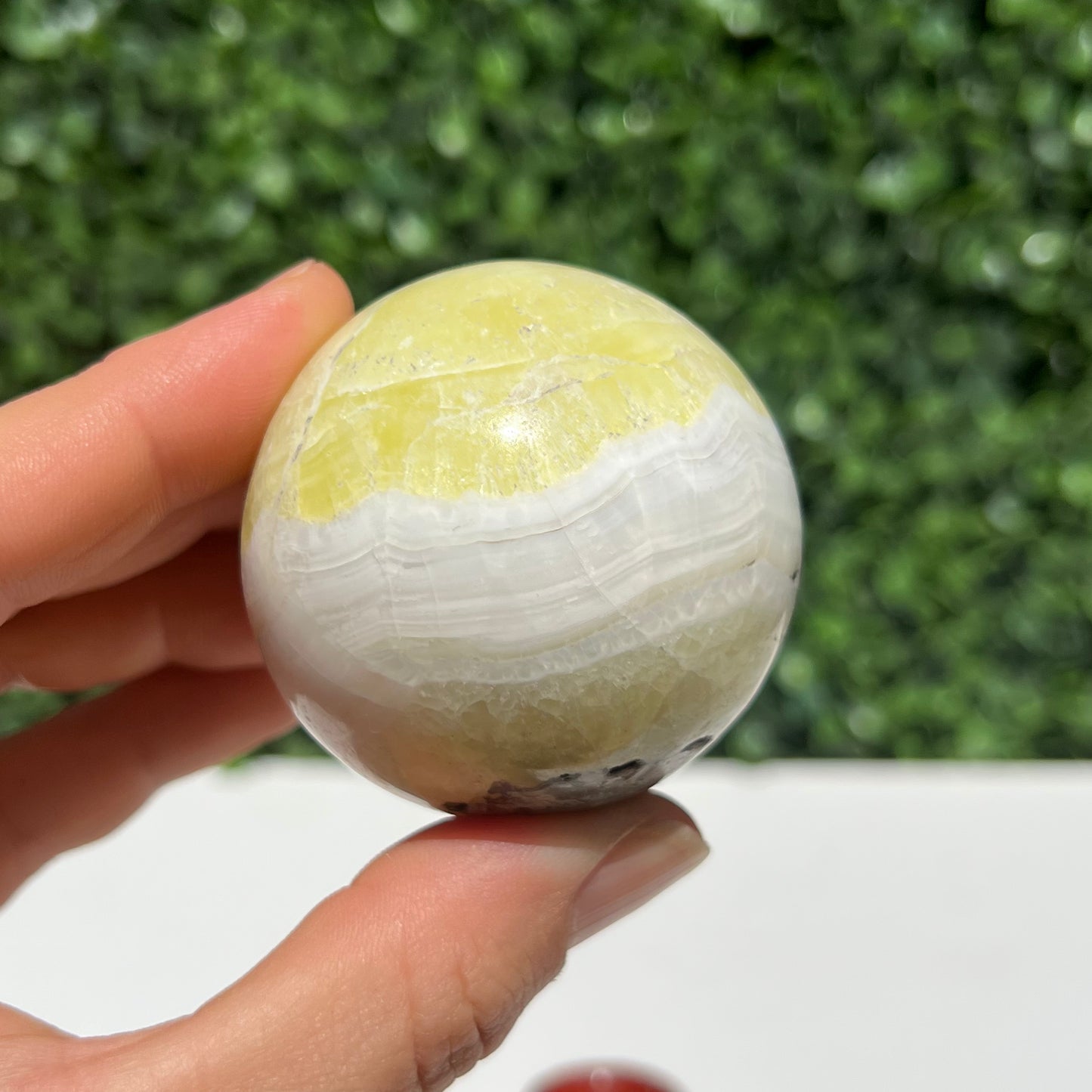 Golden Calcite Crystal Sphere