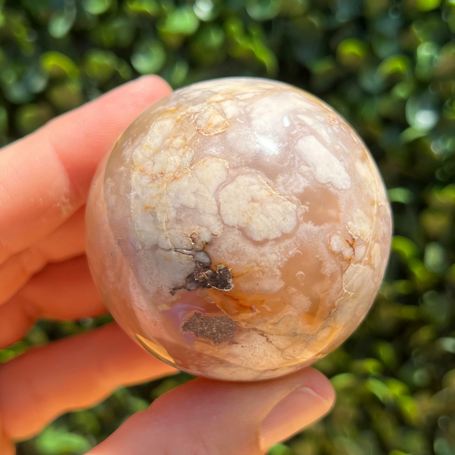 Flower Agate Sphere