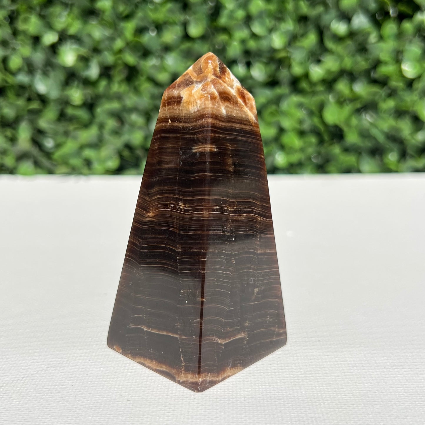 Chocolate Calcite Obelisk