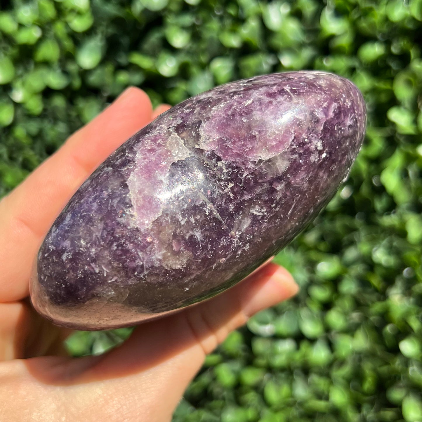 Lepidolite Smokey Heart
