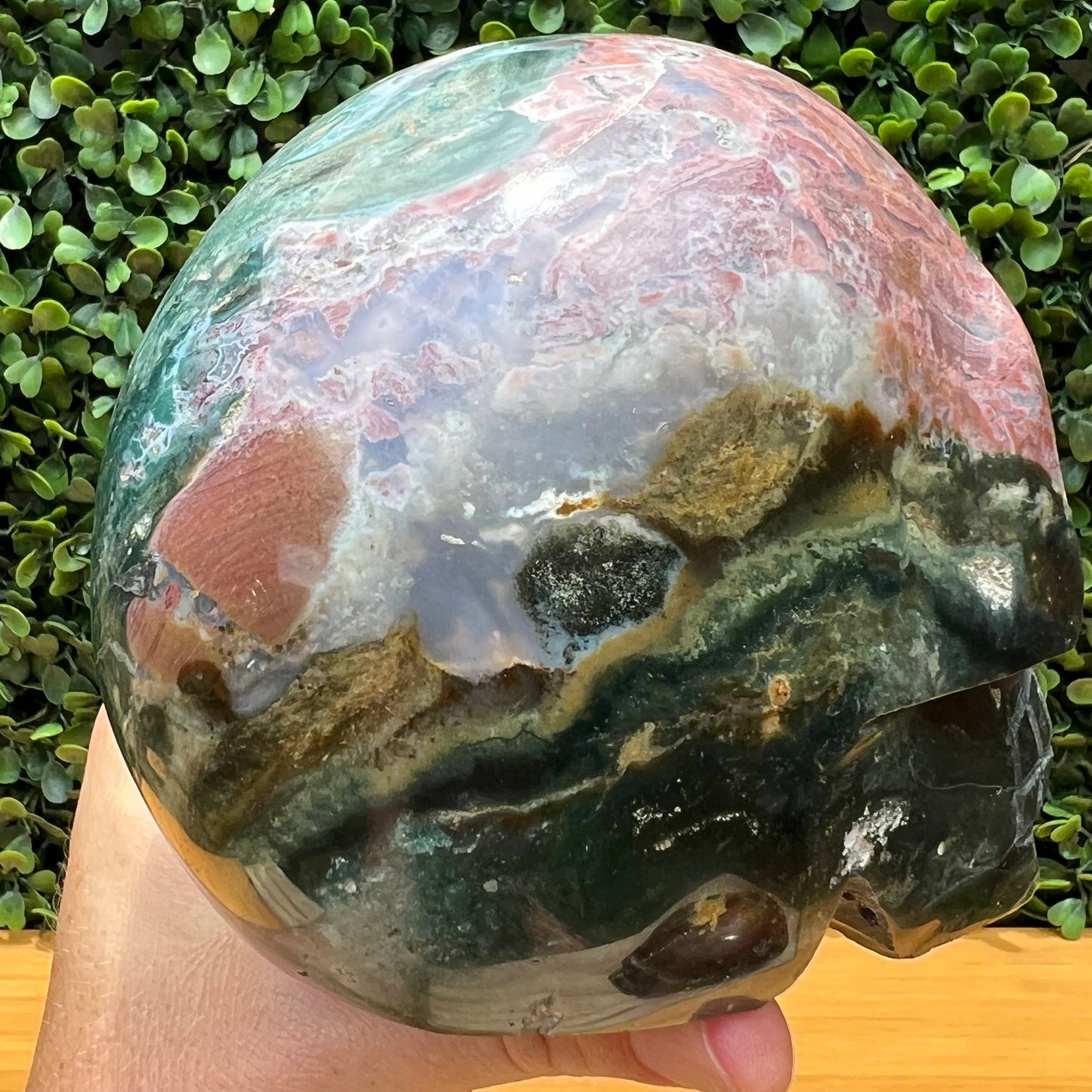 Ocean Jasper Skull