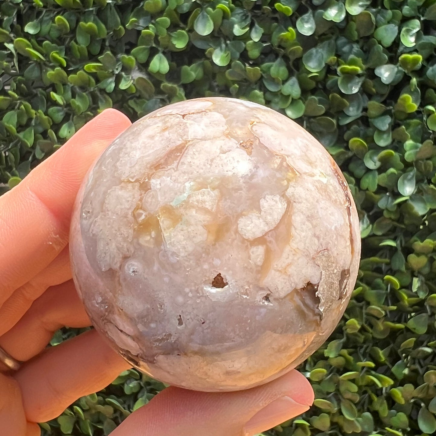 Flower Agate Sphere