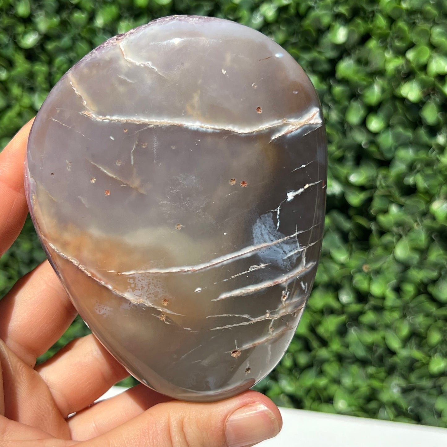 Orca Agate Amethyst Free Form