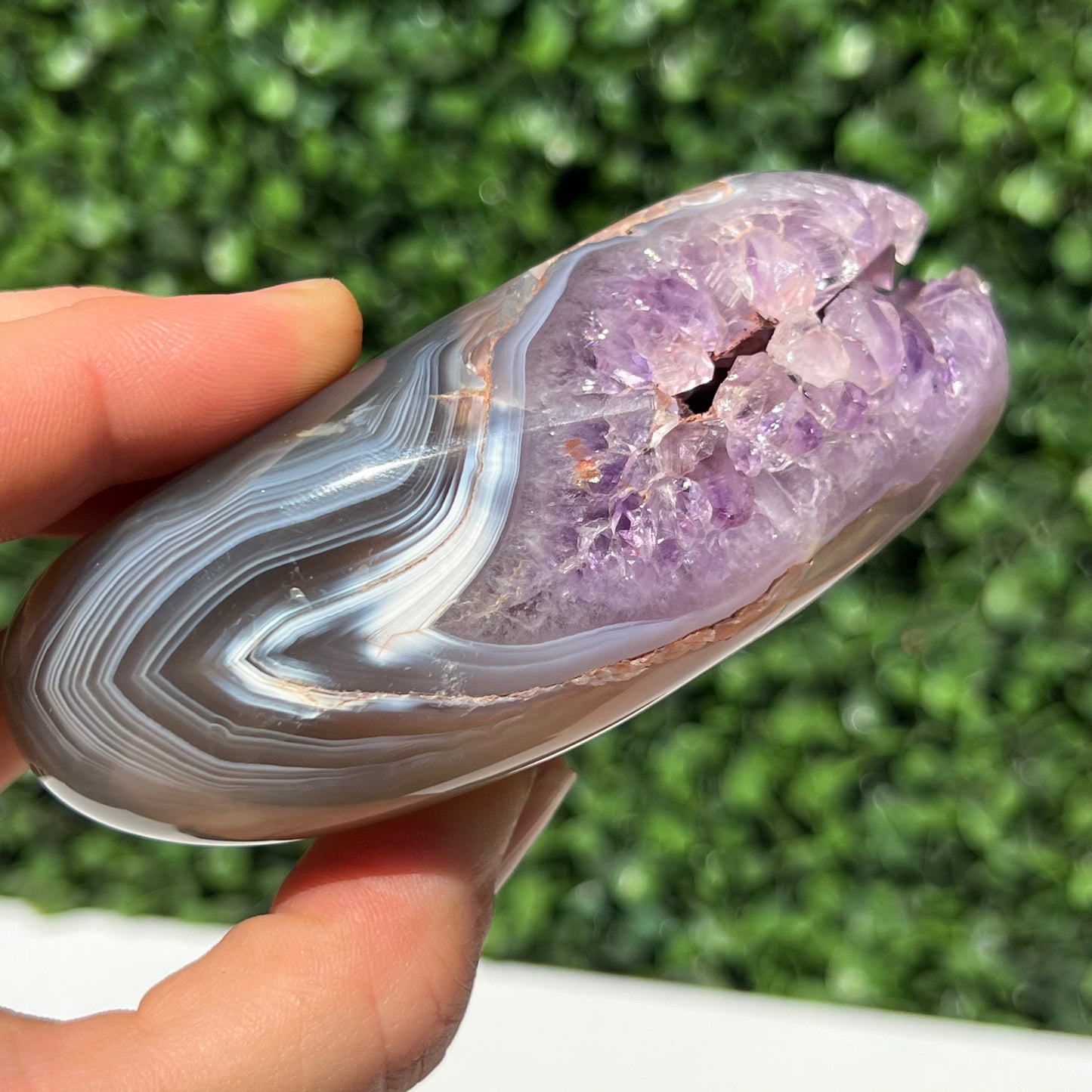 Orca Agate Amethyst Free Form