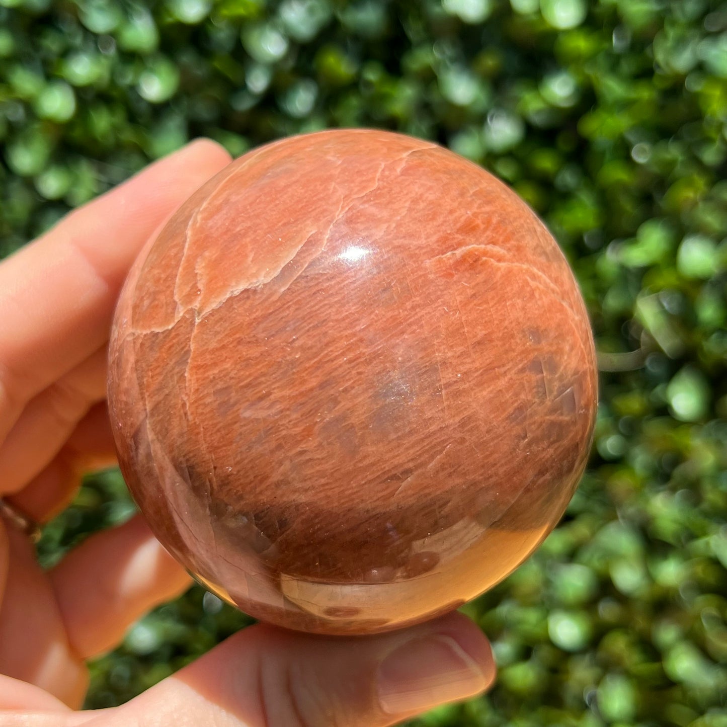 Peach Moonstone Sphere