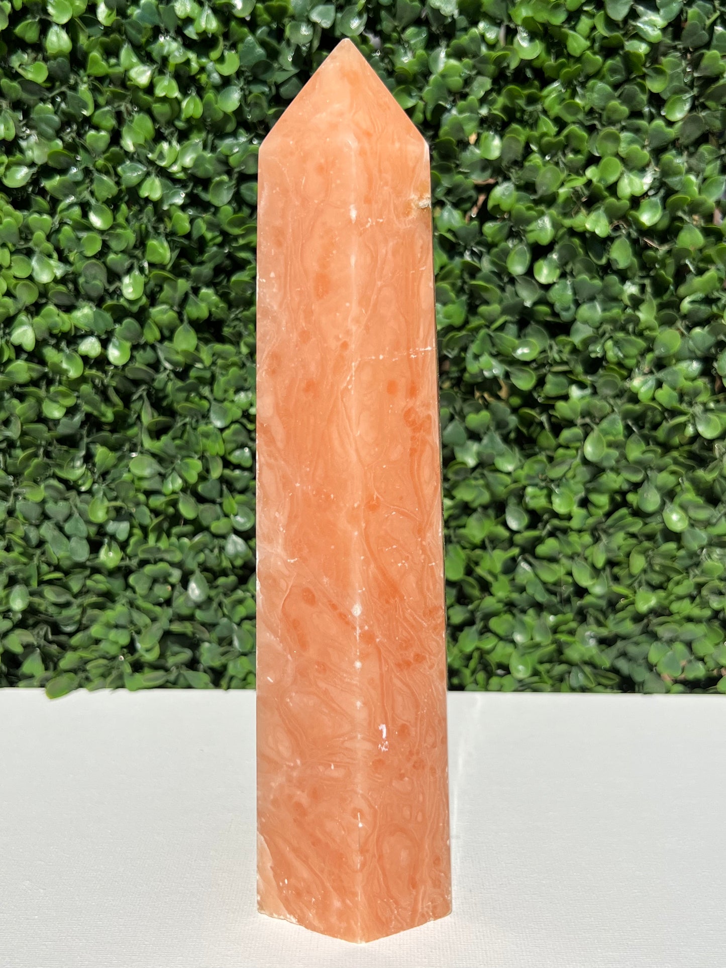 Tangerine Calcite Tower