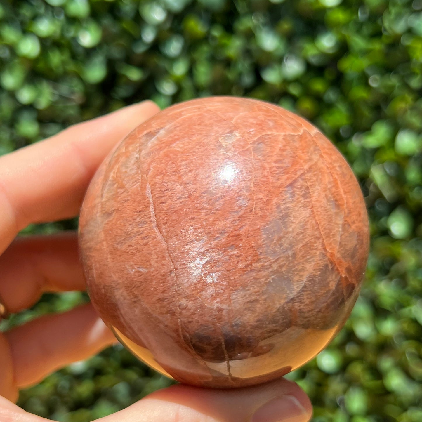 Peach Moonstone Sphere