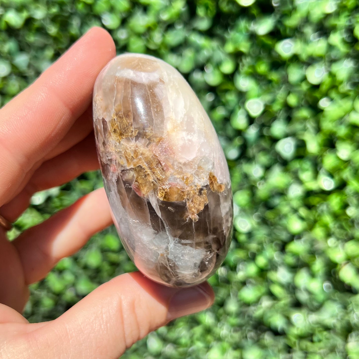 Pink Tourmaline Mix Palm Stone