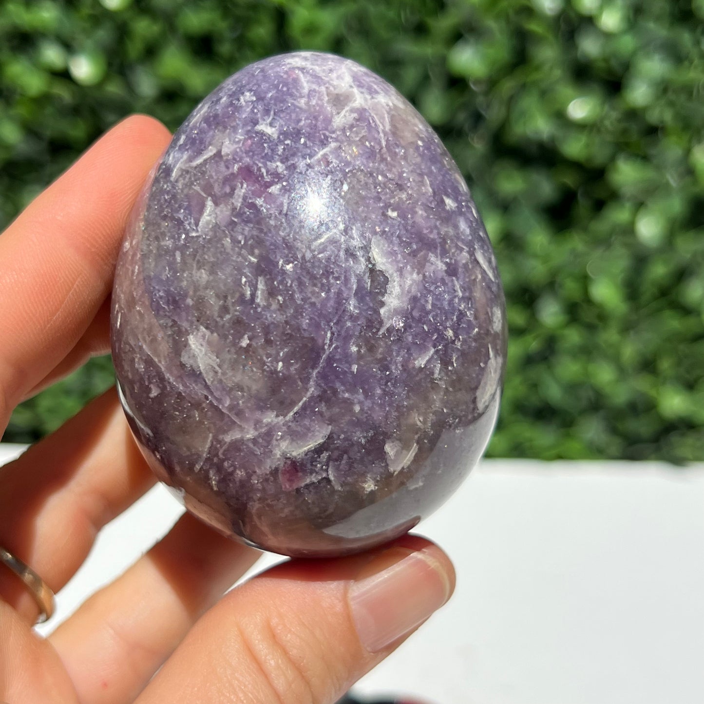 Lepidolite Egg