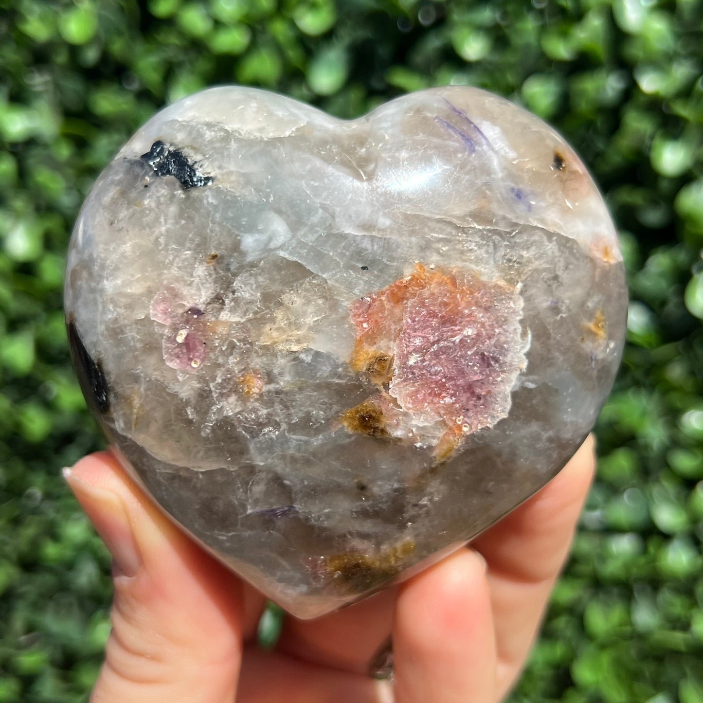 Lepidolite Mix Heart