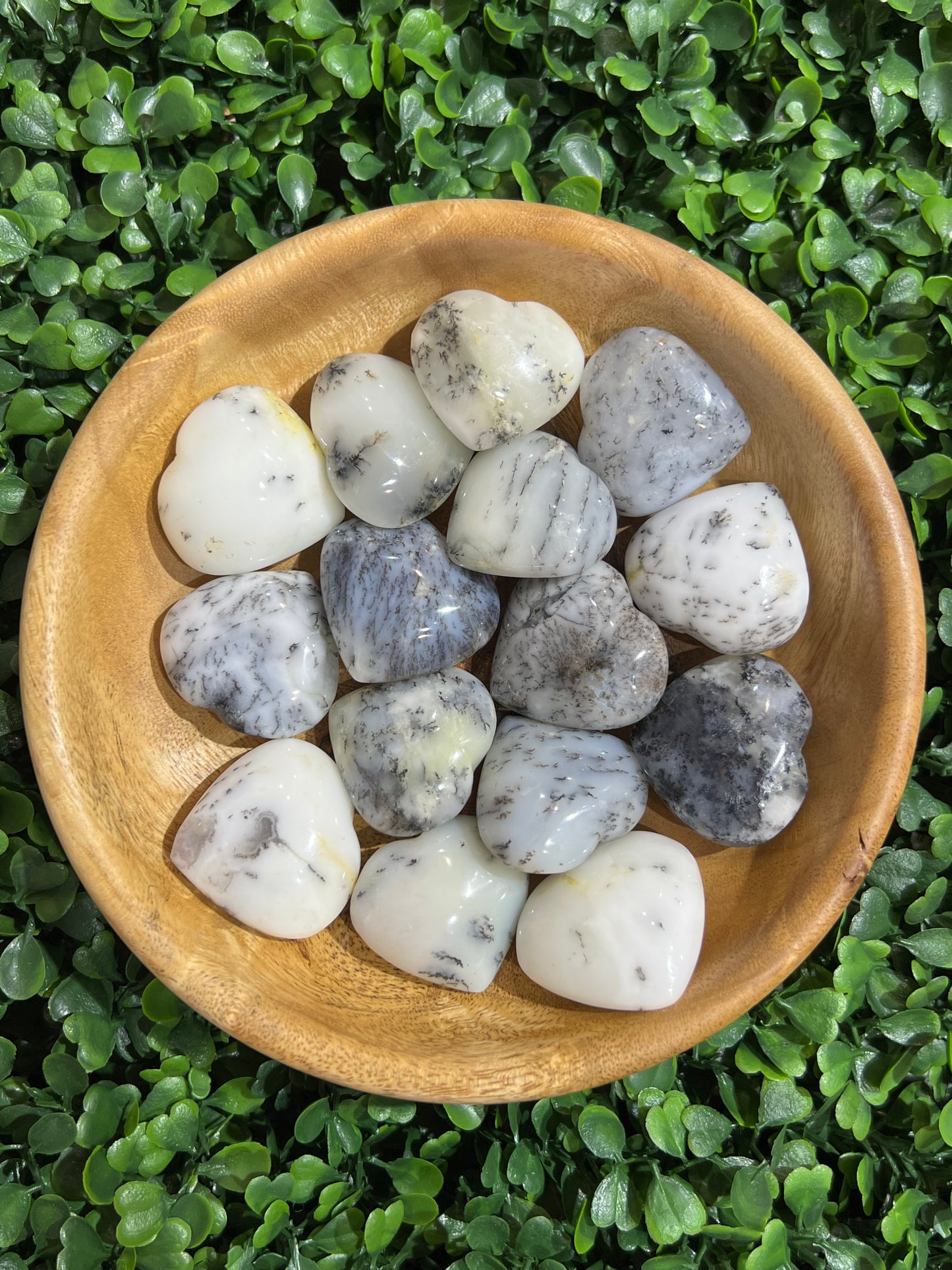 Dendritic Agate Gemstone Heart’s