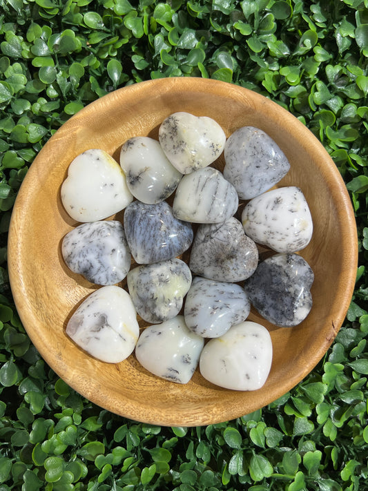 Dendritic Agate Gemstone Heart’s