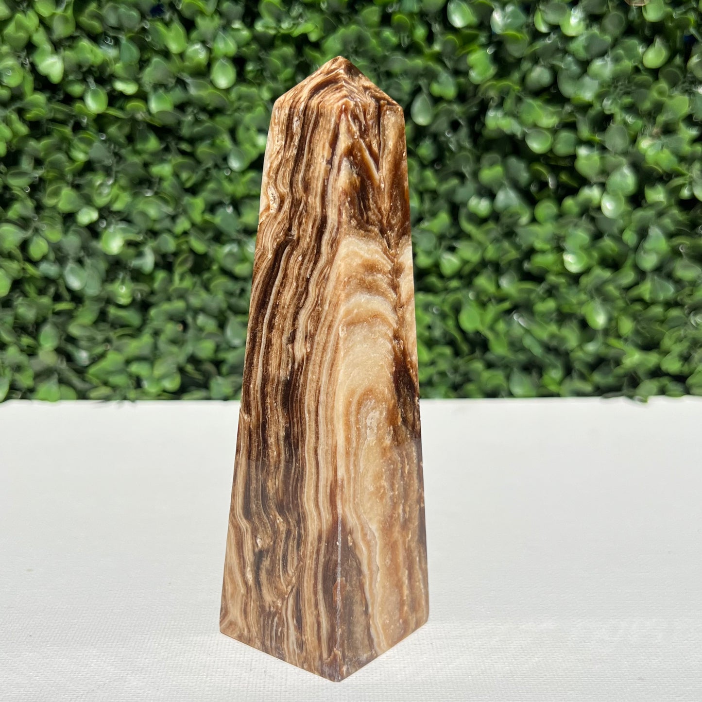 Chocolate Calcite Obelisk