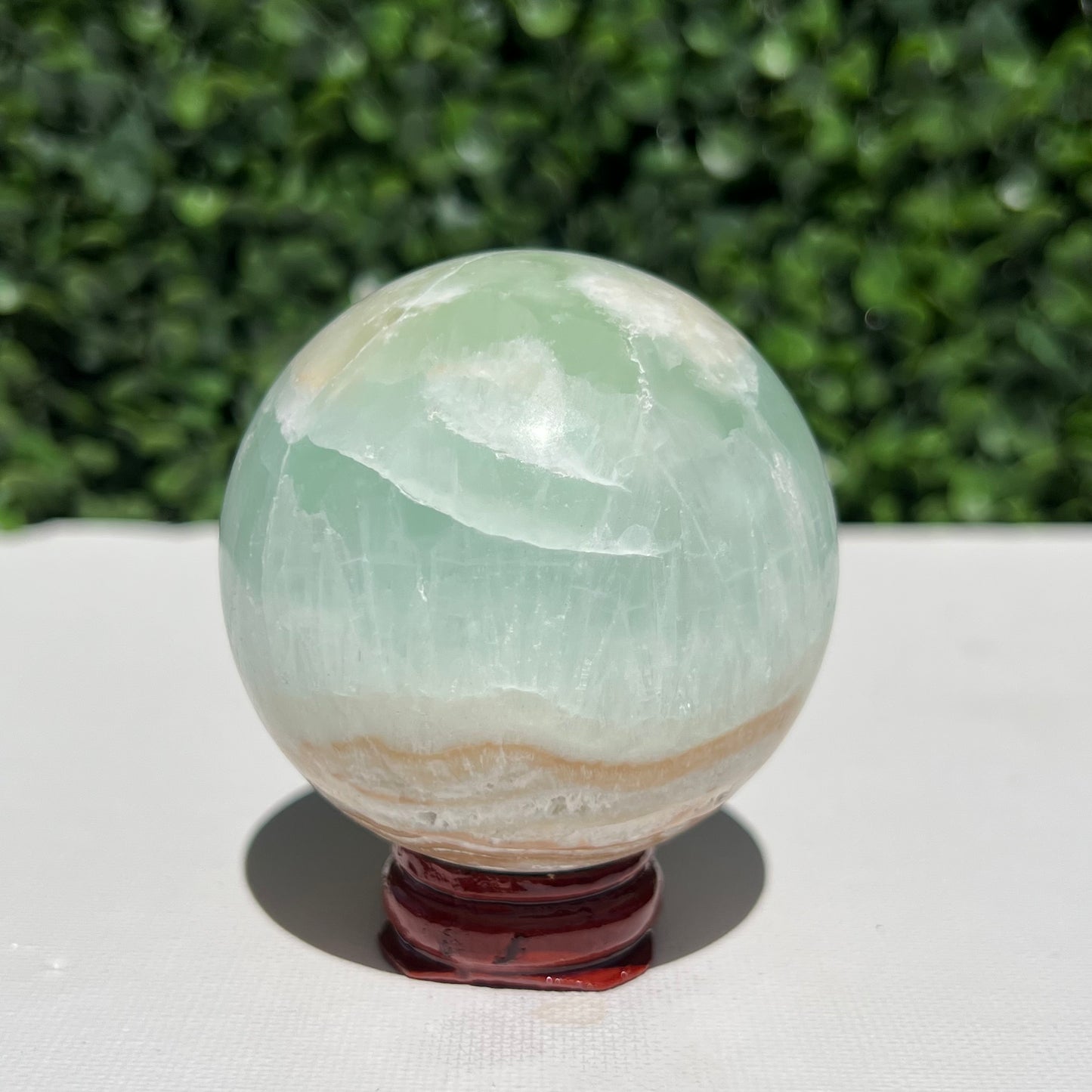 Pistachio Calcite Sphere