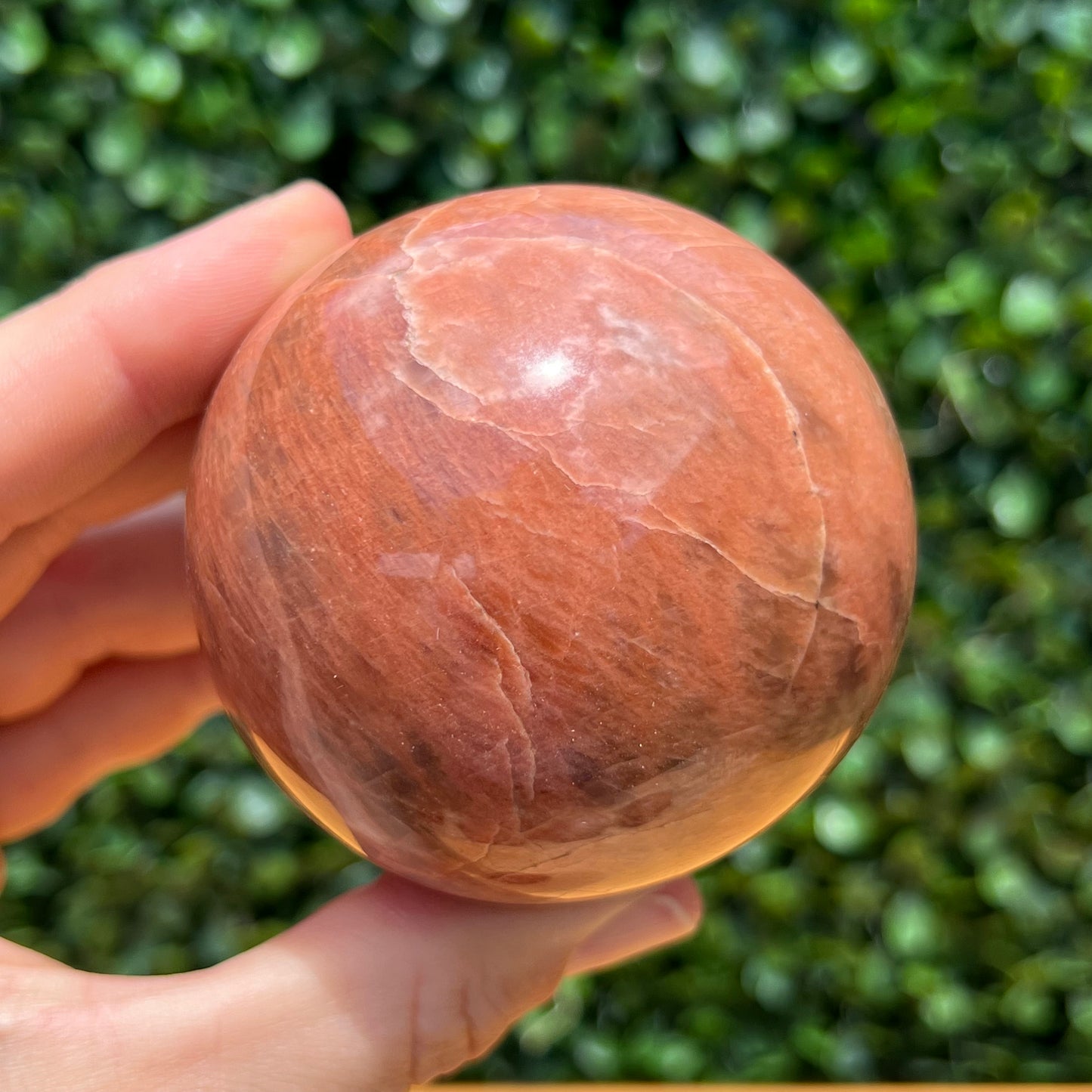 Peach Moonstone Sphere