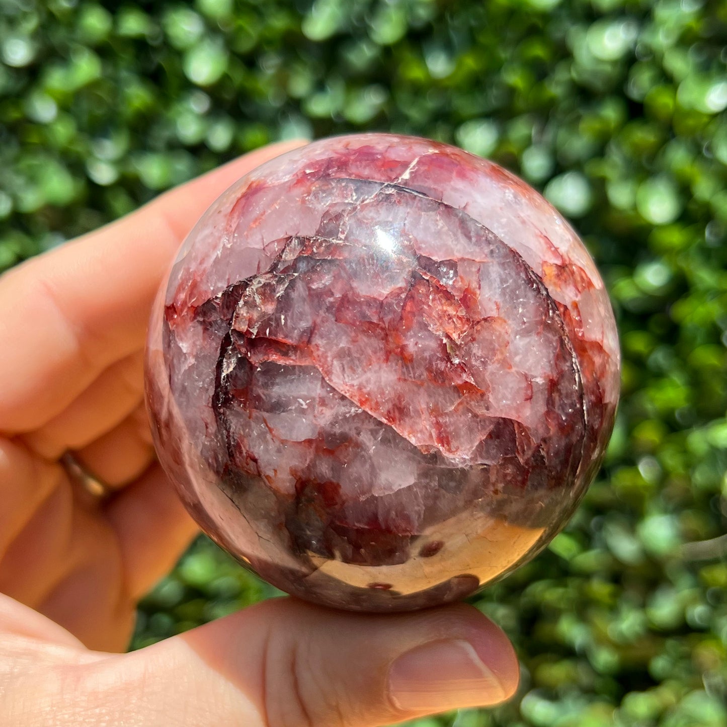 Fire Quartz Sphere