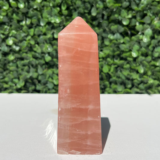 Strawberry Calcite Obelisk