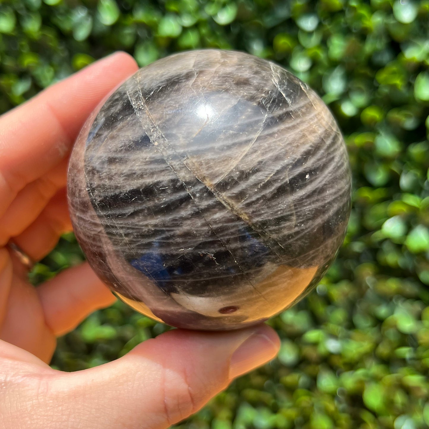 Black Moonstone Sphere