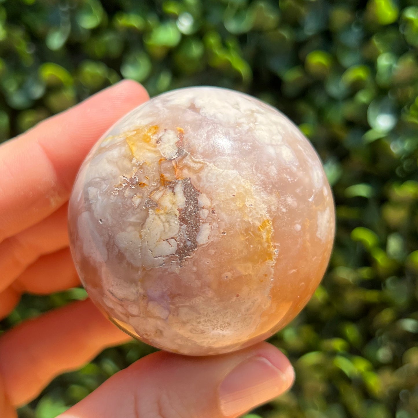 Flower Agate Sphere